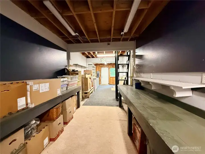 From the other end of the shop.