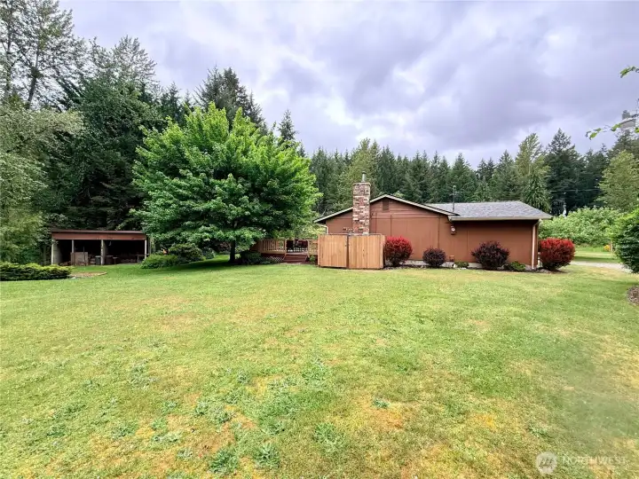 Back-side of the home.