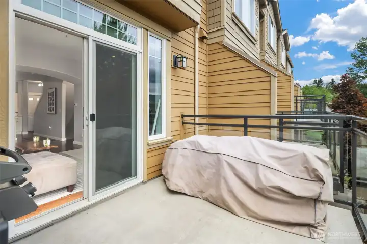 Private deck.