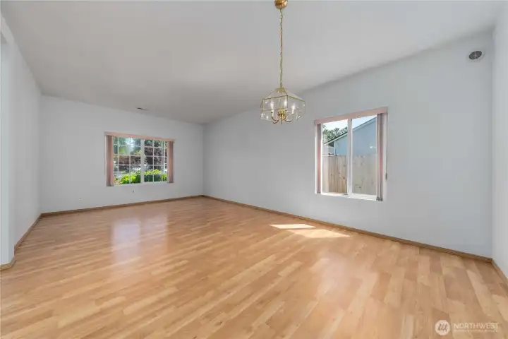 This is looking back toward front door wall.
