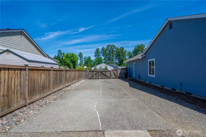 Looking toward the street out front.