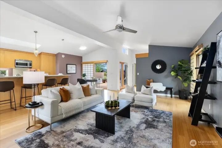 Flexible open floor plan