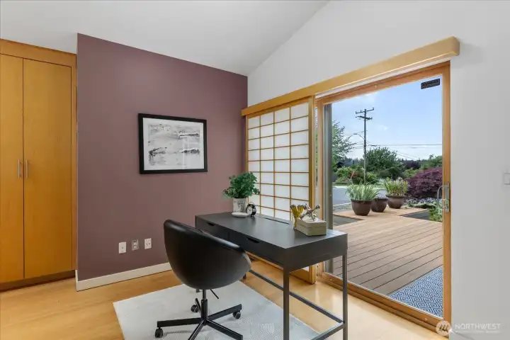 Space off kitchen for a home office