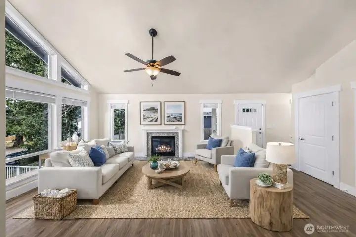 Living Room Virtually Staged Living Room Virtually Staged