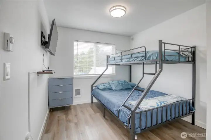 Bunk beds and TVs are included on the second floor Bunk beds and TVs are included on the second floor