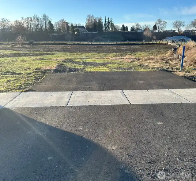 Entrance looking at parcel