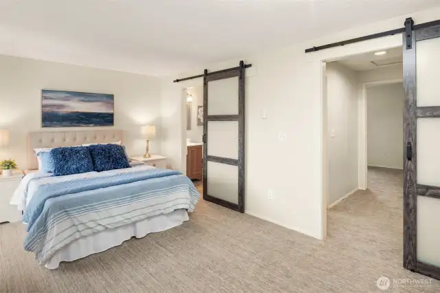 Primary Bedroom On Second Floor.