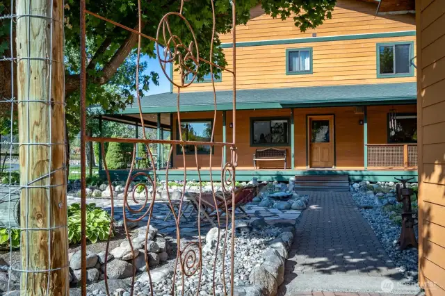 Artisan touches enhance the beauty of the property.