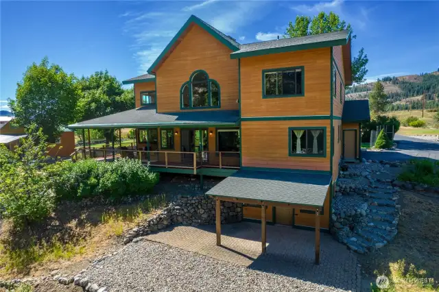 Extend living onto wrap around porches on 3 sides!
