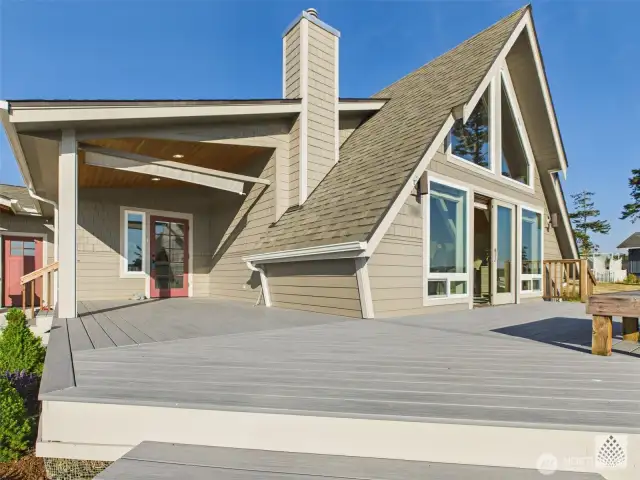 The newly added deck offers the perfect spot to take in the views, whether you're soaking up the sunshine or relaxing in the shade. Enjoy the stunning west-facing sunsets from the comfort of your own outdoor retreat.