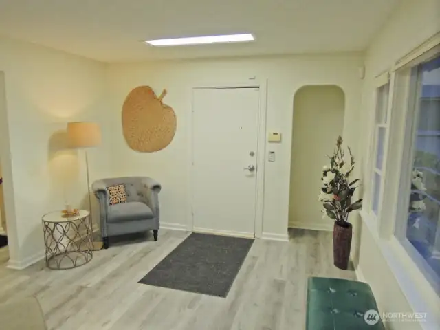 Quaint old style arched closet