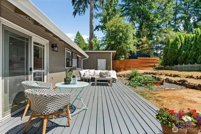 large deck for relaxing