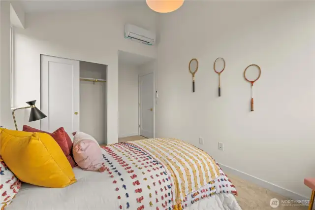 3rd bedroom with vaulted ceilings