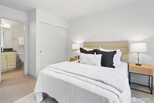 4th bedroom on ground floor has attached bath with shower. Ideal as a guest suite.