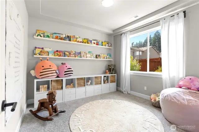 Main floor office used as a playroom