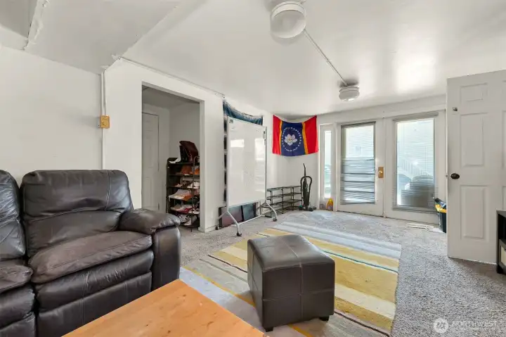 Entrance into the downstairs living area of the house