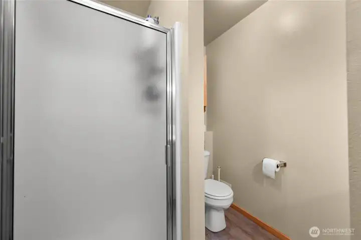 Downstairs bathroom in duplex