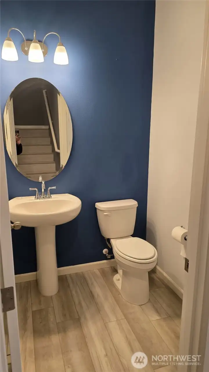1/2 bathroom first floor.