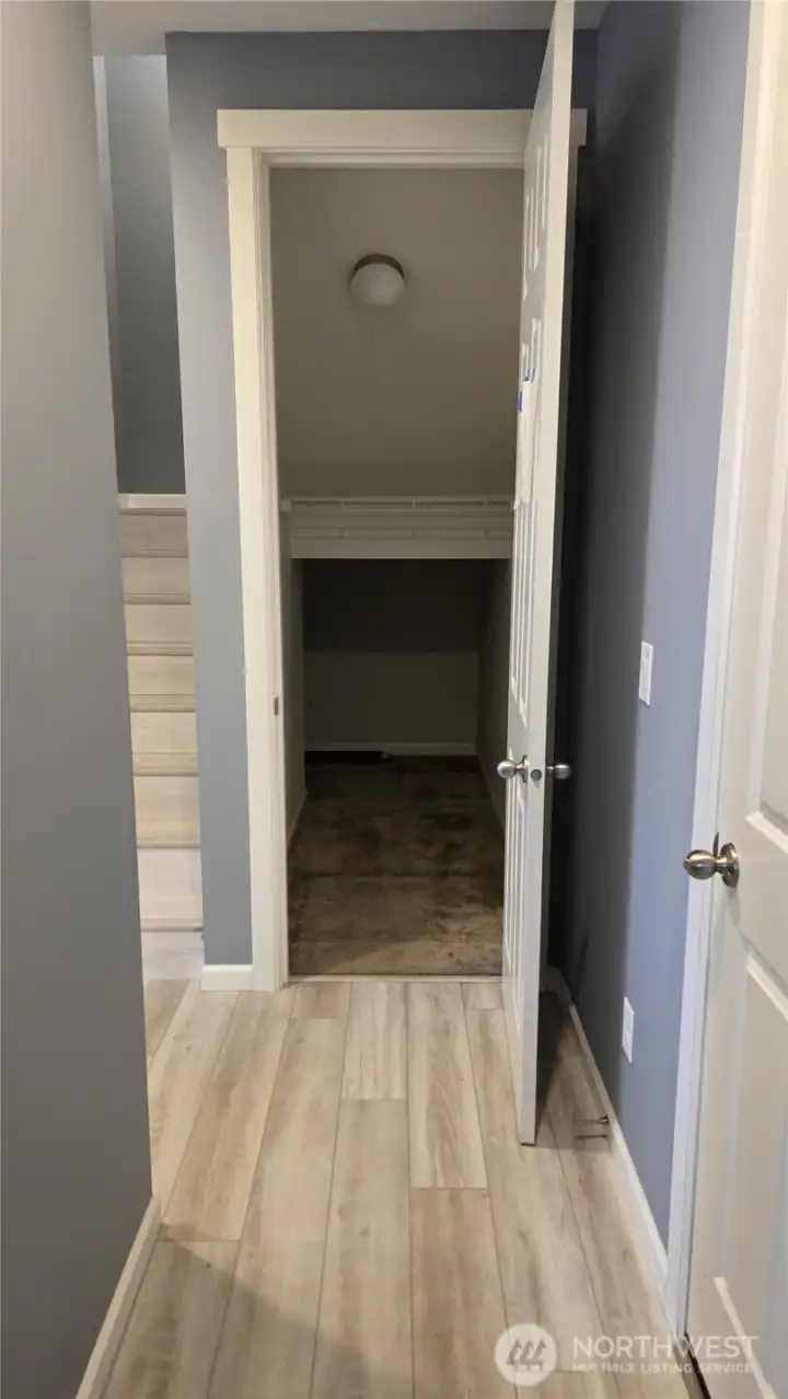 additional storage under the stairs.