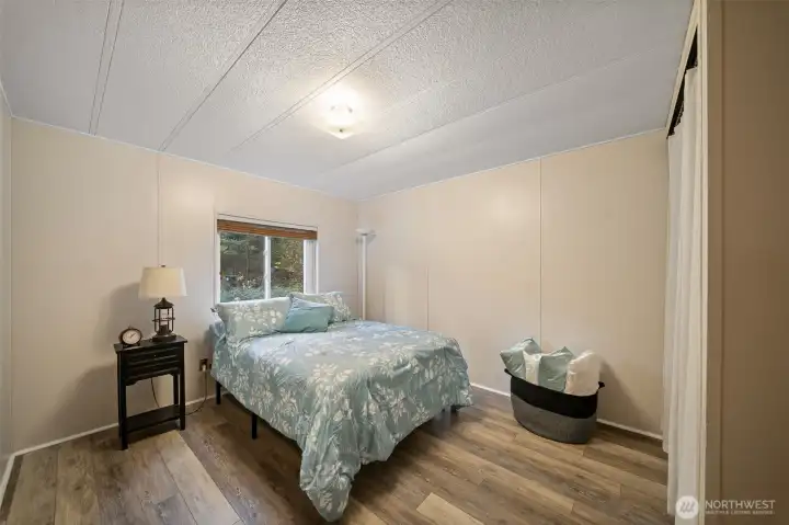 New LVP flooring in the second bedroom