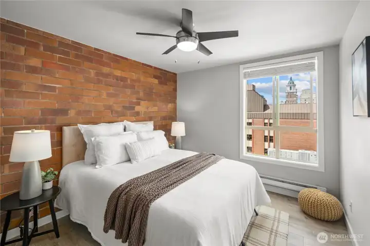 That BRICK wall again! Love it :)