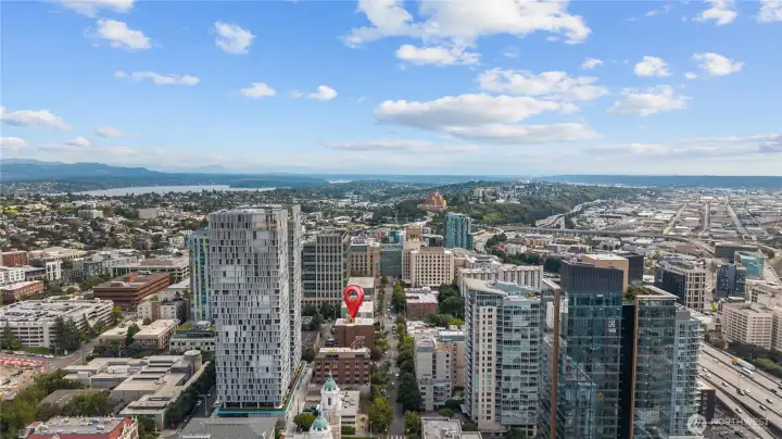 The Sunning Seattle Skyline and Puget