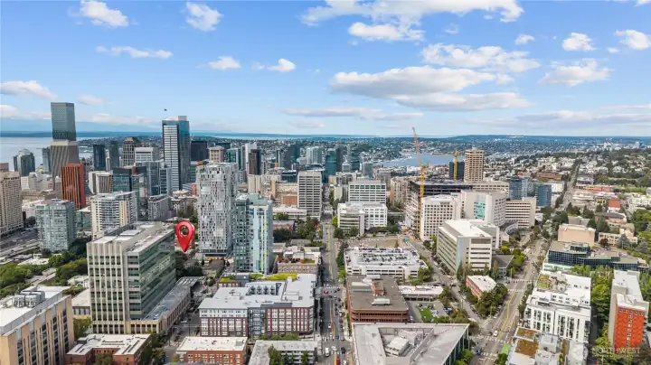 In the heart of the Seattle City landscape.