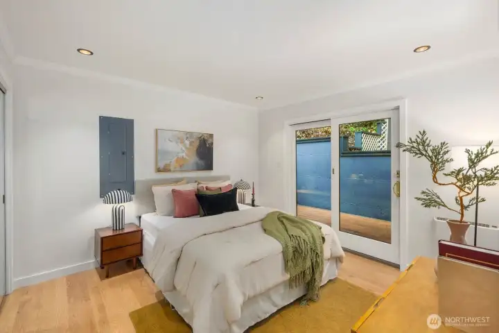 Bedroom #3, an en suite on the upper floor.