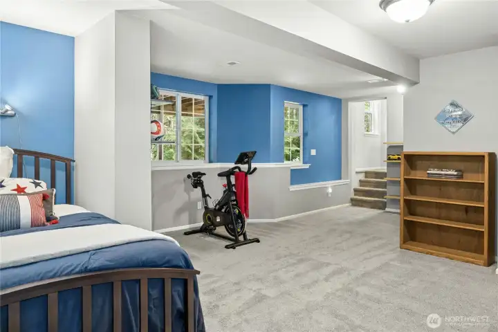 Lower level bedroom/work out room Lower level bedroom/work out room