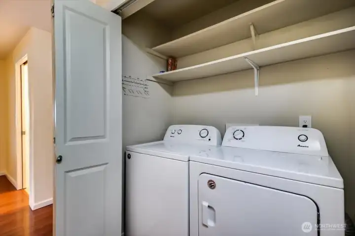 Washer and dryer in the unit