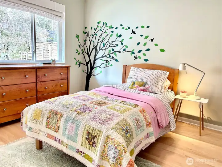 Rear garden bedroom on the main floor.