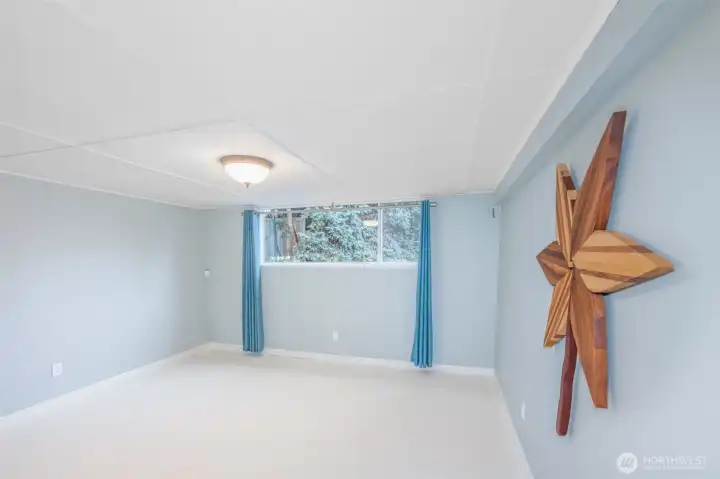 Lower level large bedroom.