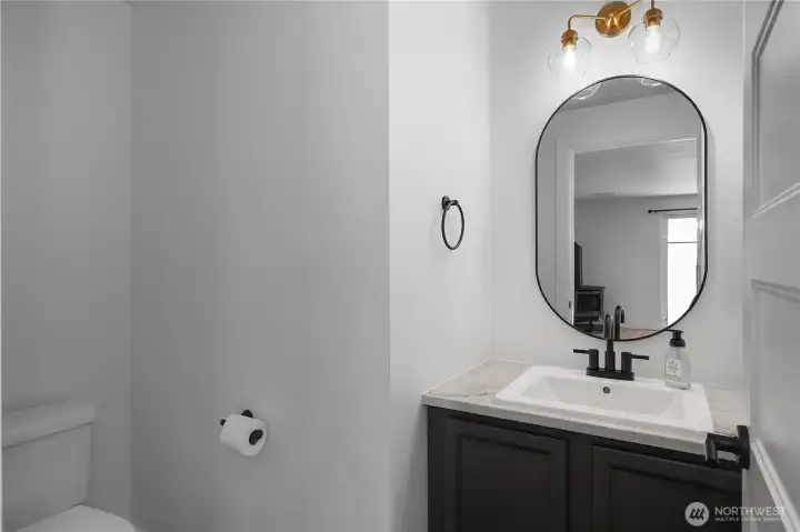 Main floor half bath.