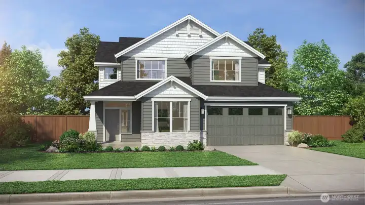 Lewis 2nd primary 2 car elevation A