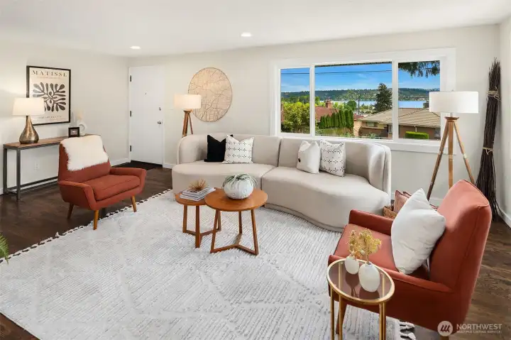 Light filled living room