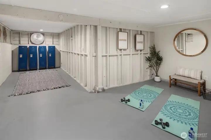 Plenty of storage and exterior access for possibe ADU or rental income