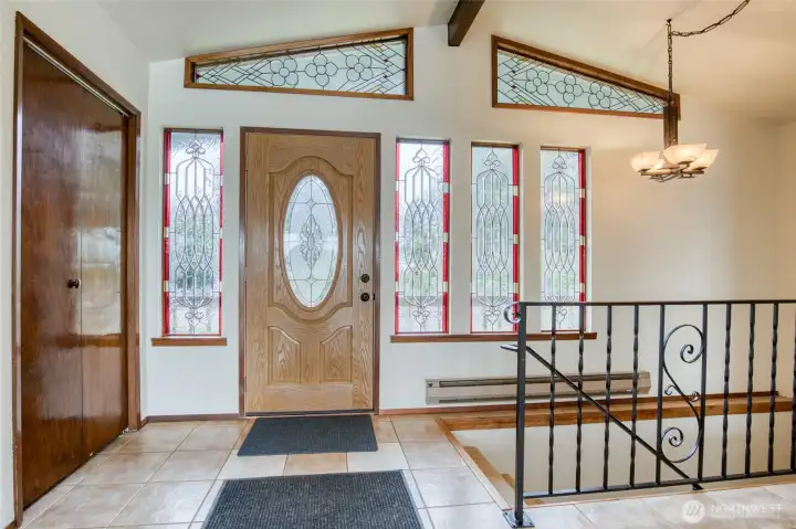 Inside, the entrance way makes a great statmentt of what is to come for the rest of the home! Inside, the entrance way makes a great statmentt of what is to come for the rest of the home!