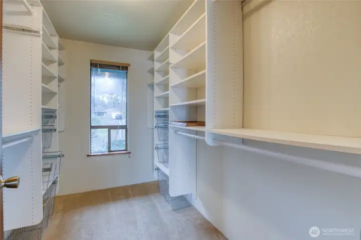 Inside the primary bedroom walk-in closet! Inside the primary bedroom walk-in closet!