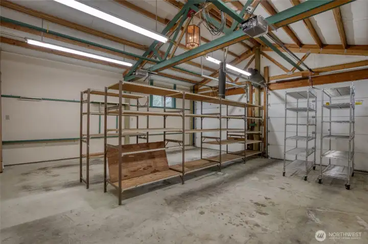 Inside the two-car garage there is space for hobbies, water sports gear or extra storage! Inside the two-car garage there is space for hobbies, water sports gear or extra storage!