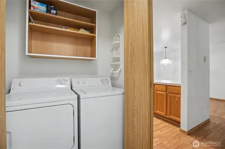 Convenient laundry area