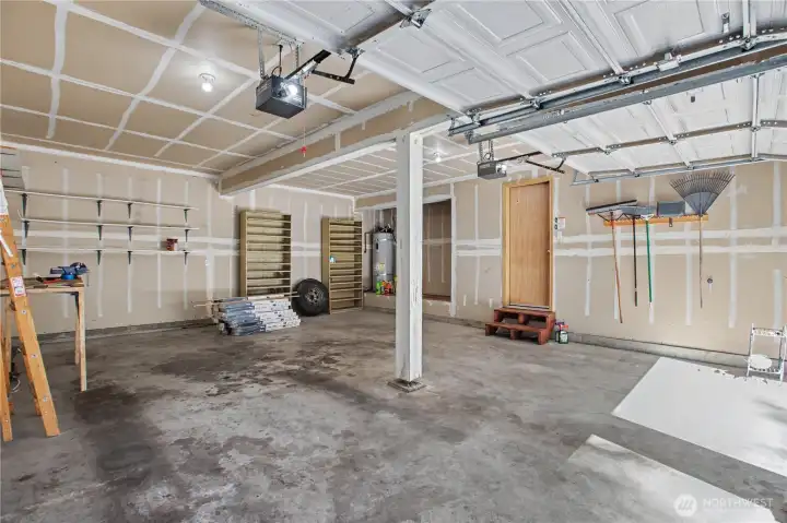 Generous sized two-car garage!