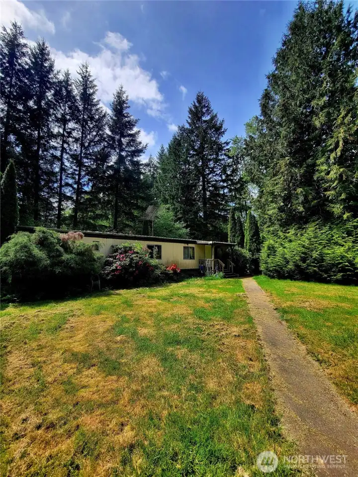 Walkway to Second Mobile Home