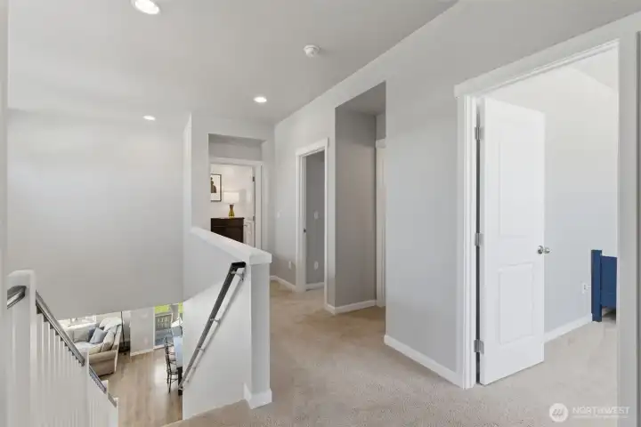 Upper level hallway