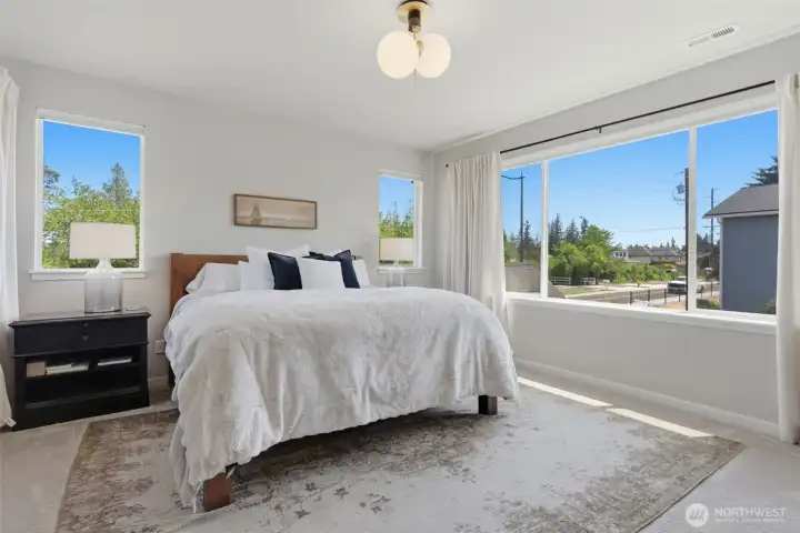 Upper level primary bedroom