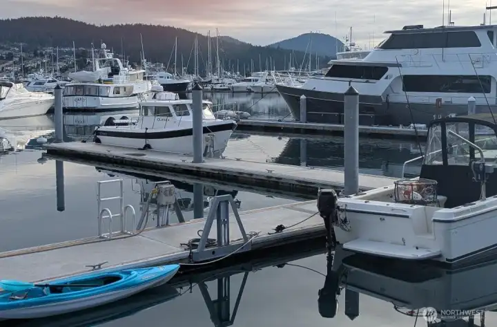 Looking out at the dock and your boat slip! Looking out at the dock and your boat slip!