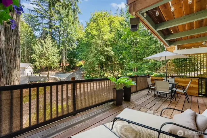 Deck off living room
