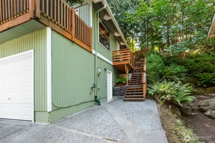 Stairwell to front door