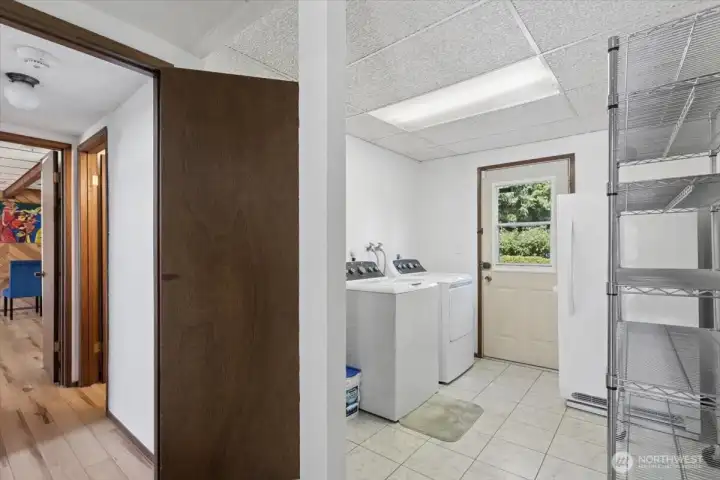 Laundry room with new washer and dryer Laundry room with new washer and dryer