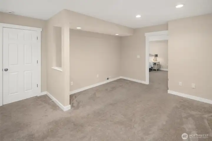 Downstairs flex space