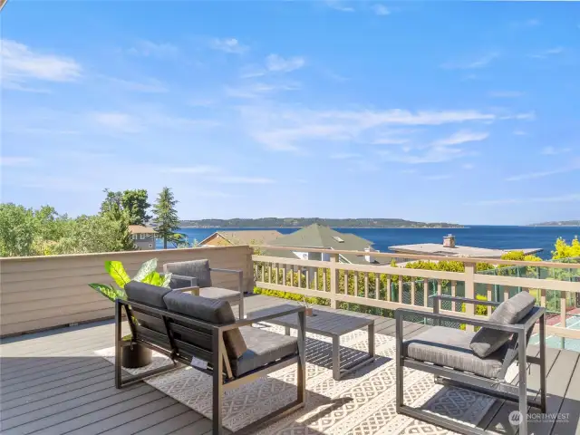 Head out to the large back deck where you will want to spend all of your time soaking in the view!